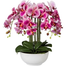 Umělá Orchidej fialová v květináči, 54cm