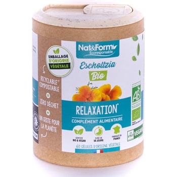 Nat&Form Екстракт от Ешолция (Калифорнийски мак) 60 капсули | Nat&Form (010382 (ESCH_60E))