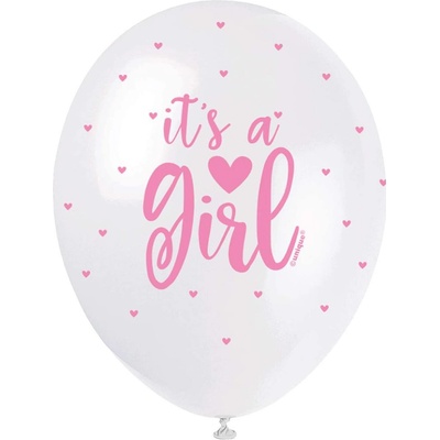 Qualatex Balónik pastel 30 cm potlač "It´s a girl!"