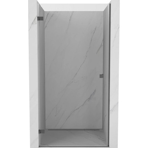 Mexen Lunar-B врата за душ, леви 95 cm, прозрачни, четкано оръдие сив - 832-095-000-66-00-L (832-095-000-66-00-L)