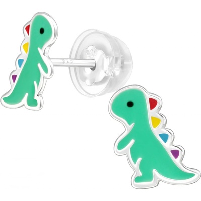 Olivie stříbrné náušnice DINOSAURUS 8177