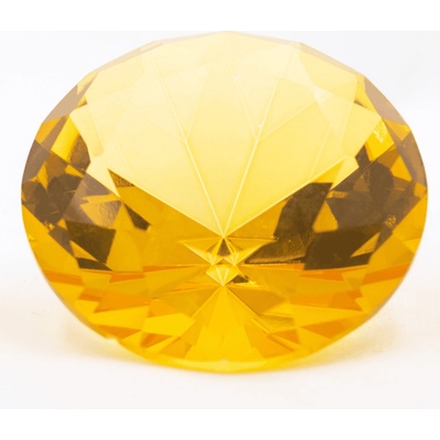 Milujeme Kameny Diamant z křišťálového skla - feng shui - žlutý – VADA VAD402