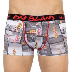 69slam Мъжки боксерки 69SLAM hip around the world 69slam | Siv Mnogotsveten | МЪЖЕ | L