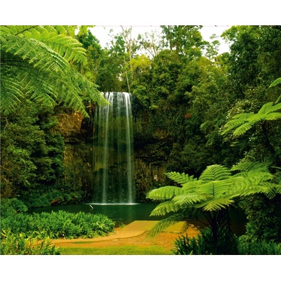 AG Design FTNXXL-0386 vliesová fototapeta Waterfall in prairie rozměry 360 x 270 cm