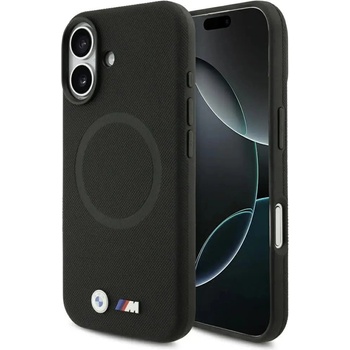 BMW Калъф MagSafe с метално лого на BMW M FW за iPhone 17 - черен