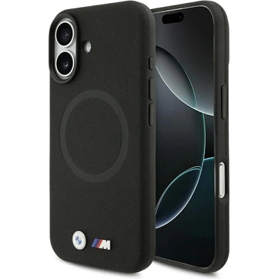 BMW Калъф MagSafe с метално лого на BMW M FW за iPhone 17 - черен