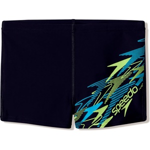 Speedo Детски бански слипове Speedo Kid's Medley Logo Aquashort Swim brief - Anthracite / Citrus Green - размер 176 (EU) (750-0952-1216)
