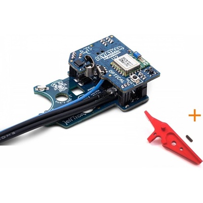 JeffTron LEVIATHAN V2 Optical CNC spúšť FLAT Červená