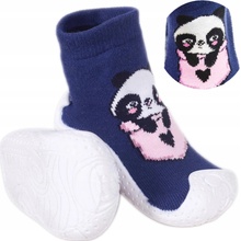 Dievčenské ABS topánky pre dieťa ponožky s gumovou podrážkou panda