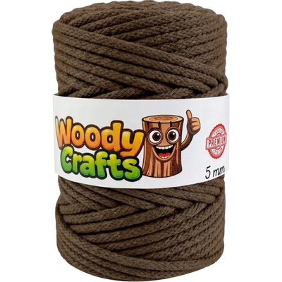 Woody Crafts Woody PREMIUM 5 mm (100m) - Tmavě hnědá (Dark Brown)