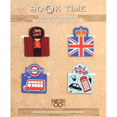 Магнитни книгоразделители Simetro Book Time - Лондон