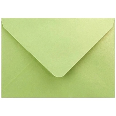 Metalická (perleťová) obálka limetková C7 (82x113mm)