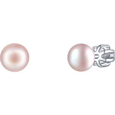 Olivie stříbrné náušnice PERLY PINK 7979
