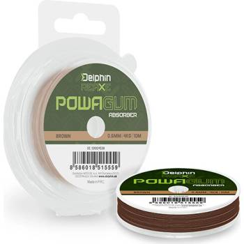 Feeder Guma Delphin Reaxe PowaGUM Absorber Hnedá 0,6mm 4kg 10m