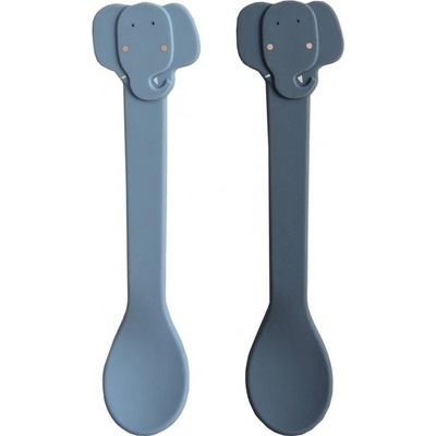 Trixie Baby dětské silikonové lžičky 2 pack Elephant