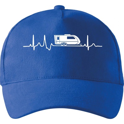 EKG karavan so zahnutým šiltom a látkovou sponou Kráľovská modrá