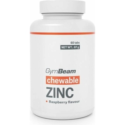 GymBeam Zinek tablety na cucání malina 60 tablet