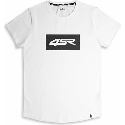 4SR tričko Logo Carbon White