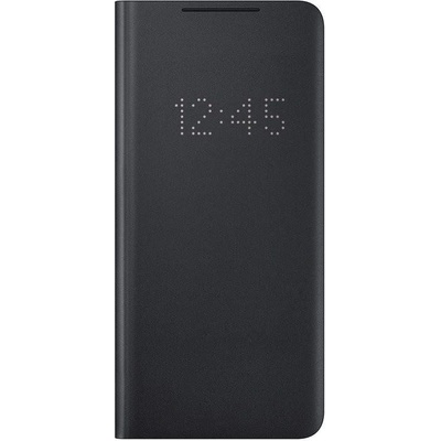 Samsung LED View Cover EF-NG998PB - оригинален калъф през който виждате информация от дисплея за Samsung Galaxy S21 Ultra (черен)