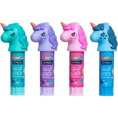 COLORINO Unicorn, tyčinkové lepidlo, 8g, rôzne farby a motívy