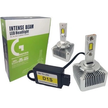 Лед крушки - Led система D1S за подмяна на фабричен ксенон - 160 000 Лукса, 45W - Canbus 6000K - 1600% повече…