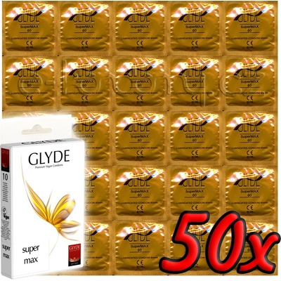 GLYDE Super Max - Premium Vegan Condoms 50 pack