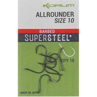 Korum Allrounder Hooks Barbed veľ.4 10 ks