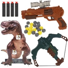 Nobo Kids Zbraň Guľová pištoľ Kuša Štít Dinosaurus T-Rex