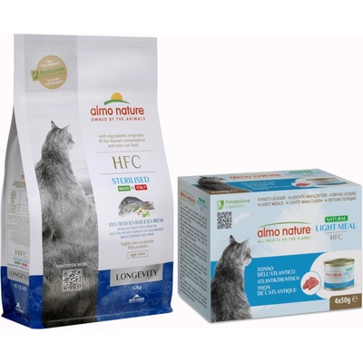 Almo Nature HFC Longevity Sterilized okoun mořský a pražma královská 1,2 kg