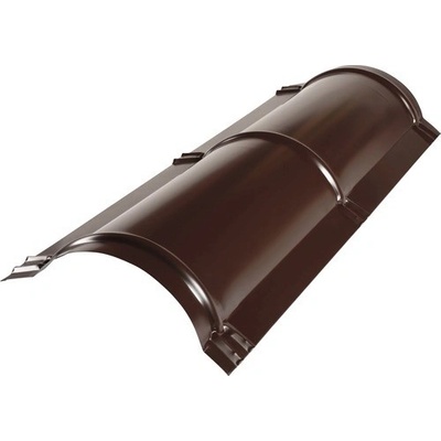 Precit Roof Hrebenáč polookrúhly 1000 mm čokoládová hnedá