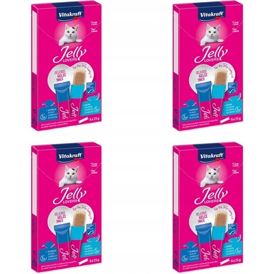 Vitakraft Jelly Lovers losos a treska 6x15 g / balení 4 ks