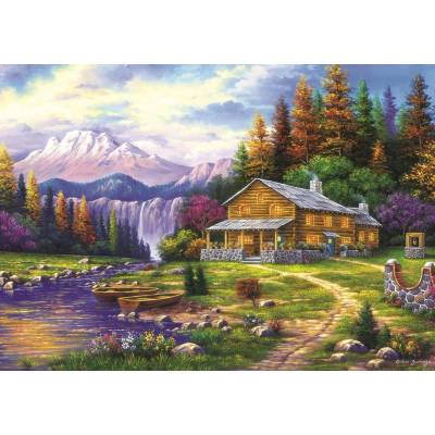 Art Puzzle - Puzzle Sunset in the Mountains - 1 000 piese