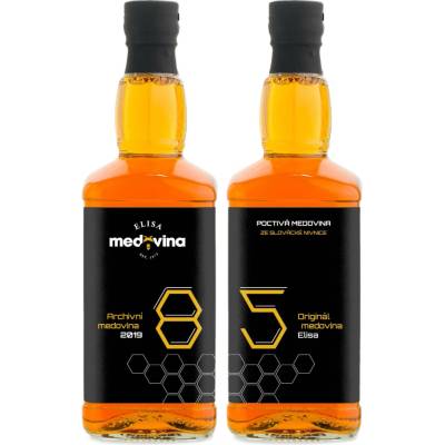 Medovina Elisa dárek k 85. narozeninám 11% 2 x 0,5 l