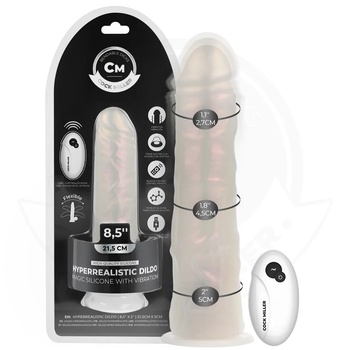 Image 1 of Вибриращо дилдо, реалистично и светещо, 21, 5см. - Cock Miller Vibrator (D-243377)