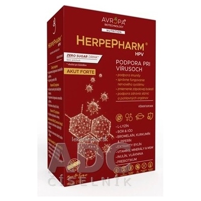Avropa HerpePharm HPV prášok bez príchute 210 g