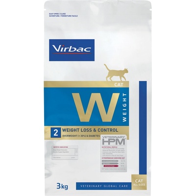 Virbac Veterinary HPM Cat Weight Loss and Control W2 3 kg
