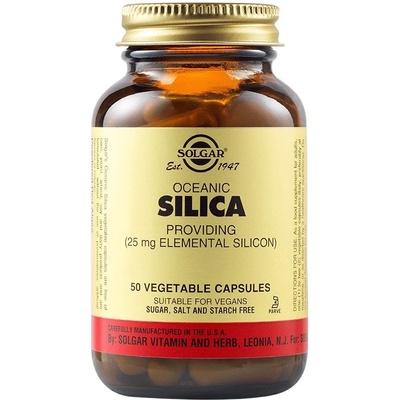 Solgar Oceanic Silica, 25 mg, 50 растителни капсули, Solgar
