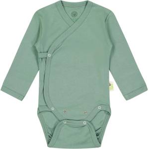 Bio Baby Боди Bio Baby - органичен памук, 50 cm, 0-1 месеца, зелено (97222115) - baby