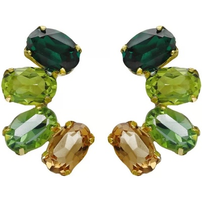 Victoria Cruz Jedinečné visací náušnice s krystaly Harmony A4694-20DT