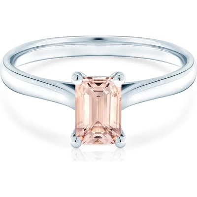 SAVICKI Годежен пръстен Savicki: бяло злато, морганит