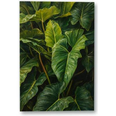 Plakát – Zelené listy s výraznou žilnatinou Bez rámu Ano Bez rámu 90 × 135 cm