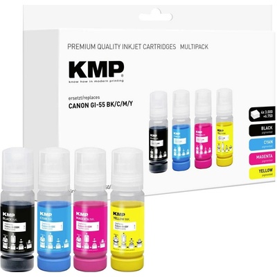 Inkoust KMP Canon GI-55CMYK - kompatibilní