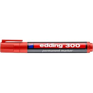 edding 300 1, 5-3 mm Перманентен червен маркер 7580003001 (4-300002)