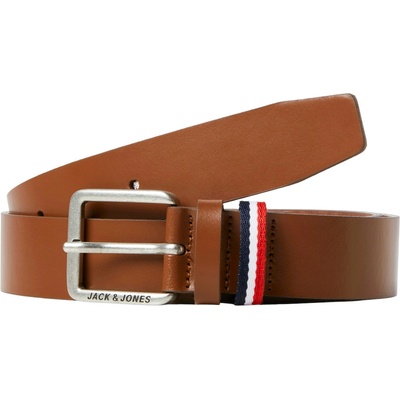 Jack&Jones pánský kožený opasek JACESPO 12219179 Cognac