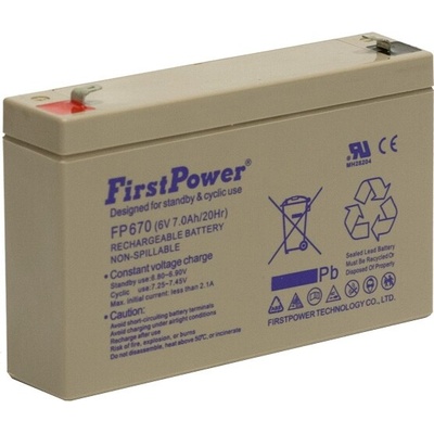 Eaton Батерия First Power FP670 7 Ah 6V (FP670)