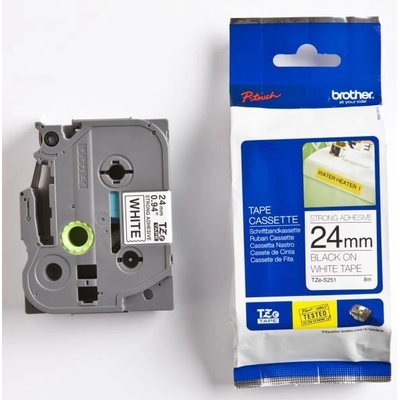 TZE-S251 čierna na bielej permanentná 24 mm