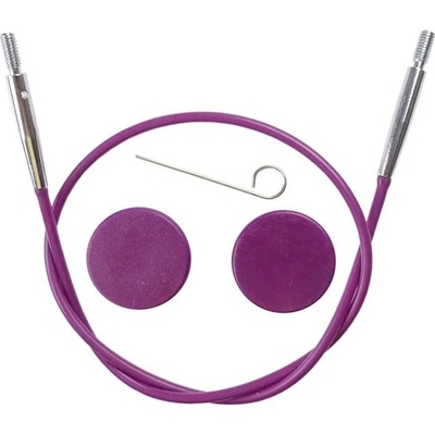 Fialové vymeniteľné lanko KnitPro 50cm