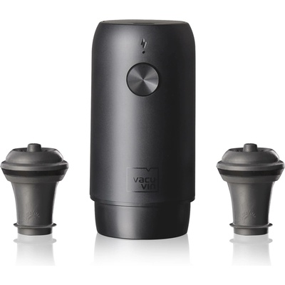 Nabíjecí vakuová pumpa na víno se 2 zátky Vacu Vin - USB, včetně Li-ion baterie