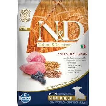 Image 1 of N&D Ancestrial Grain Puppy Mini Lamb & Blueberry 7 kg