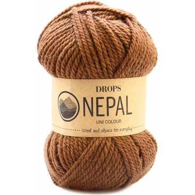 Drops Nepal Uni 8917 lískový oříšek